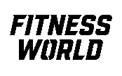Fitness World logo in black
