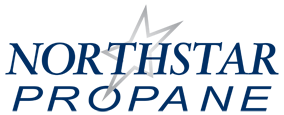 Northstar Propane logo in dark blue with grey slanted star in center