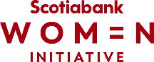 Scotiabank Women Initiative logo in red